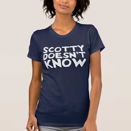 Scotty weet het niet t-shirt (Voorkant)