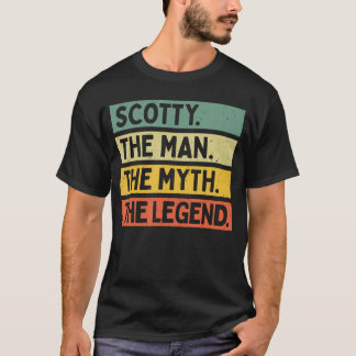 Scottyde Manhijde Mythhijde Legende Grappige Geper T-shirt