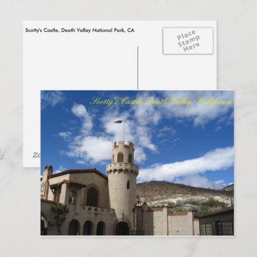 Scottys Castle, DVNP Briefkaart (Voorkant / Achterkant)