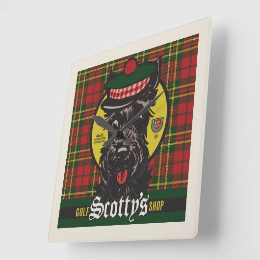 Scotty's Golf Shop Vierkante Klok (Hoek)