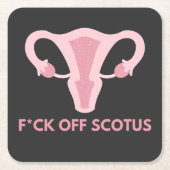 SCOTUS Abortus Ban Protest Kartonnen Onderzetters (Voorkant)