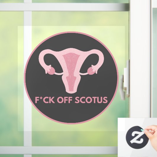 SCOTUS Abortus Ban Protest Raamsticker (Huis)