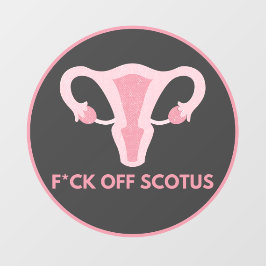 SCOTUS Abortus Ban Protest Raamsticker