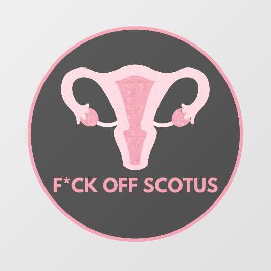 SCOTUS Abortus Ban Protest Raamsticker (Vel)