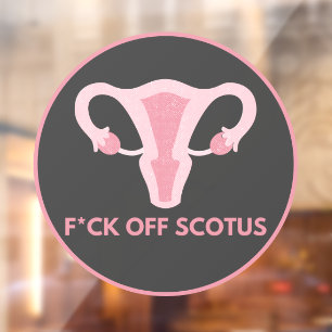 SCOTUS Abortus Ban Protest Raamsticker