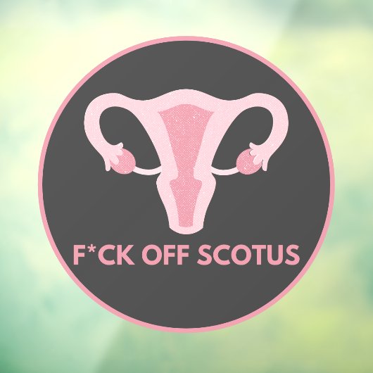 SCOTUS Abortus Ban Protest Raamsticker (Vel 3)