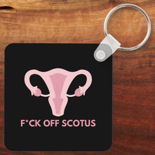 SCOTUS Abortus Ban Protest Sleutelhanger (Achterkant)