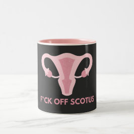 SCOTUS Abortus Ban Protest Tweekleurige Koffiemok