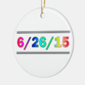 SCOTUS-datum Keramisch Ornament (Links)