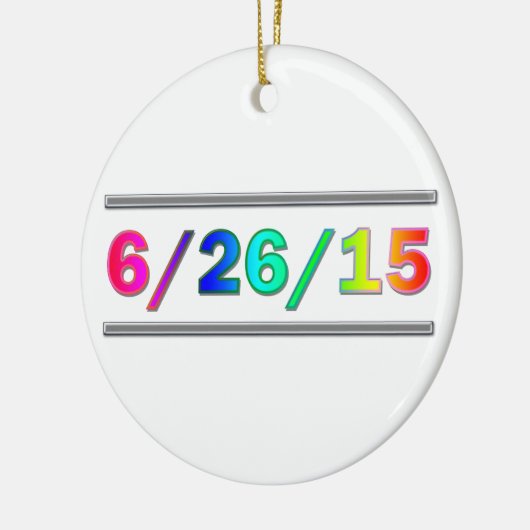 SCOTUS-datum Keramisch Ornament (Links)