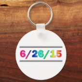 SCOTUS-datum Sleutelhanger (Voorkant)