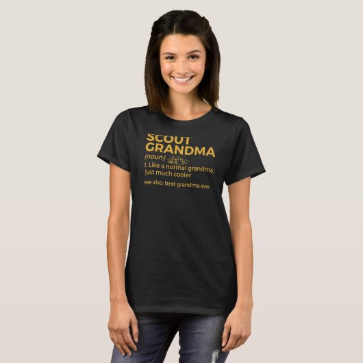 Scoupe Grandma Definition Best Grandma Ev T-shirt (Voorkant volledig)