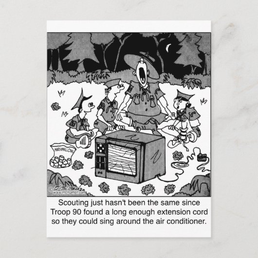 Scouperen met airconditioners briefkaart (Voorkant)