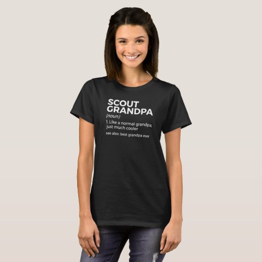 ScoupOut Grootpa Definition Best Grandpa Ev T-shirt (Voorkant volledig)
