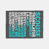 Scouse Accent Translator Funny Liverol  Fleece Deken (Voorkant (Horizontaal))