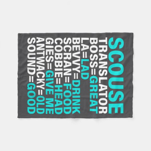 Scouse Accent Translator Funny Liverol  Fleece Deken (Voorkant (Horizontaal))