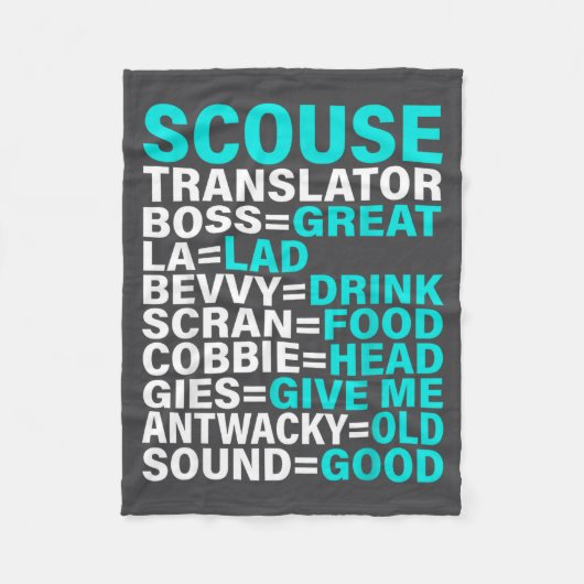 Scouse Accent Translator Funny Liverol  Fleece Deken (Voorkant)