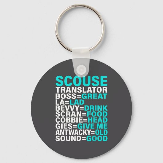 Scouse Accent Translator Funny Liverol  Sleutelhanger (Voorkant)