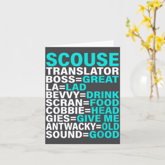 Scouse Accent Vertaler Funny Liverol  Kaart (Gele Bloem)