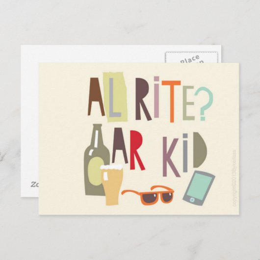 Scouse Kaart – Alrite AR Kind (Voorkant / Achterkant)