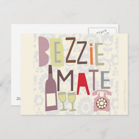 Scouse Kaart - Bezzie Mate (Voorkant / Achterkant)