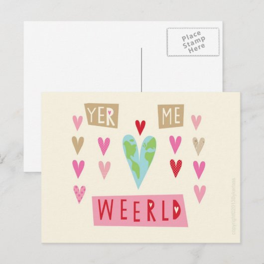 Scouse Kaart van Valentijn (Voorkant / Achterkant)