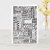 Scouse Woorden & Uitdrukkingen Kaart (Gele Bloem)