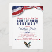 Scout Achievement Ceremony Invitation Kaart (Voorkant / Achterkant)