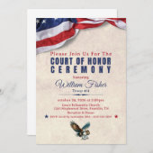 Scout Achievement Ceremony Invitation Kaart (Voorkant / Achterkant)