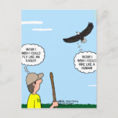 Scout and Eagle Thoughts Briefkaart (Voorkant)