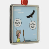 Scout and Eagle Thoughts Metalen Ornament (Rechts)