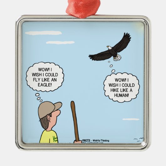 Scout and Eagle Thoughts Metalen Ornament (Voorkant)