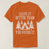 Scout Camp Camping Hiking  Tent T-shirt (Design voorkant)