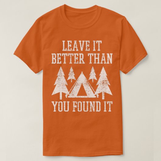Scout Camp Camping Hiking  Tent T-shirt (Design voorkant)