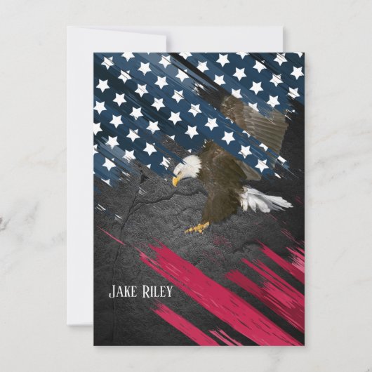 Scout Ceremonie Kale Adelaar op Vlag Kaart (Voorkant)