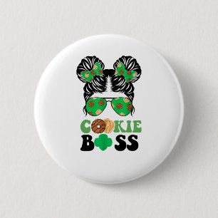 Scout Cookie Boss Girls Kidlife Message Bun Sungla Ronde Button 5,7 Cm