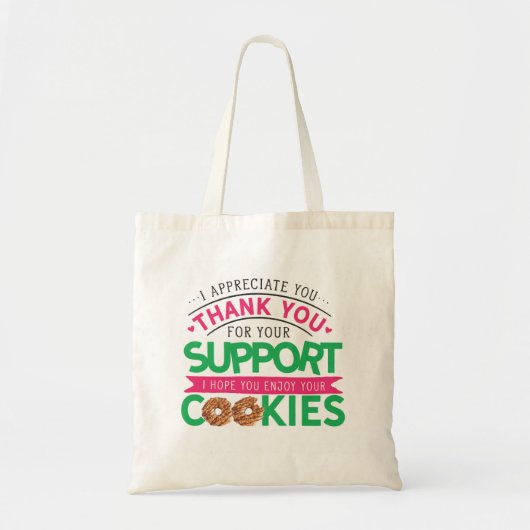 Scout Cookie Canvas tas voor meisjes (Voorkant)