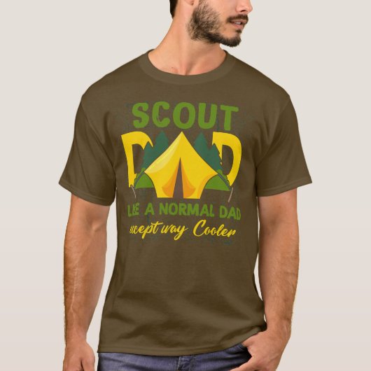 Scout Dad Cub Leader Boy Camping Scouop Troop T-shirt (Voorkant)