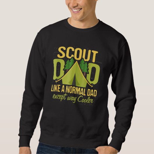 Scout Dad Cub Leader Boy Camping Scouop Troop Trui (Voorkant)