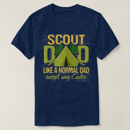 Scout Dad Cub Leader Boy Camping Scouting roop Gi T-shirt (Design voorkant)