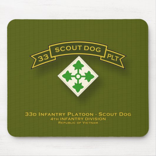 Scout Dog Platoons Muismat (Voorkant)
