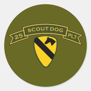 Scout Dog Platoons Ronde Sticker