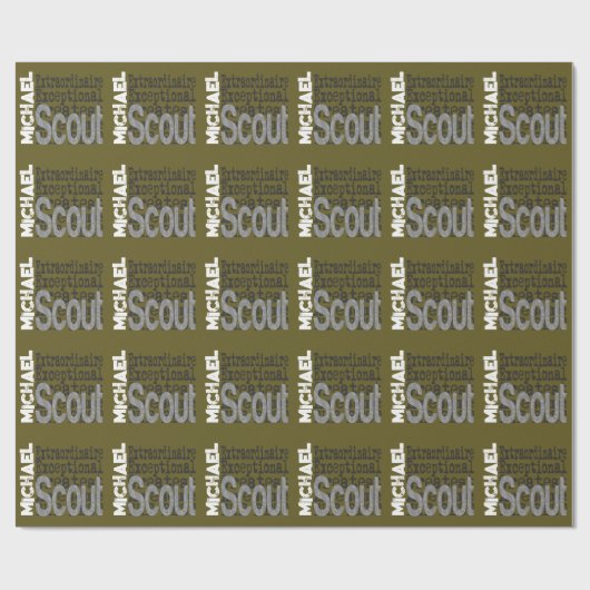 Scout Extraordinaire CUSTOM Cadeaupapier (Vlak)