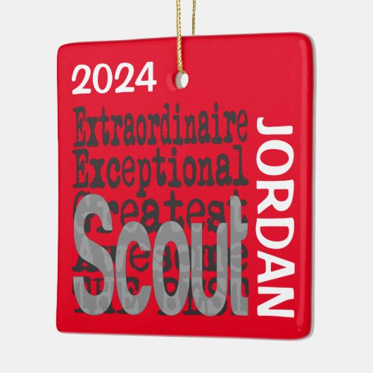 Scout Extraordinaire CUSTOM Keramisch Ornament (Links)