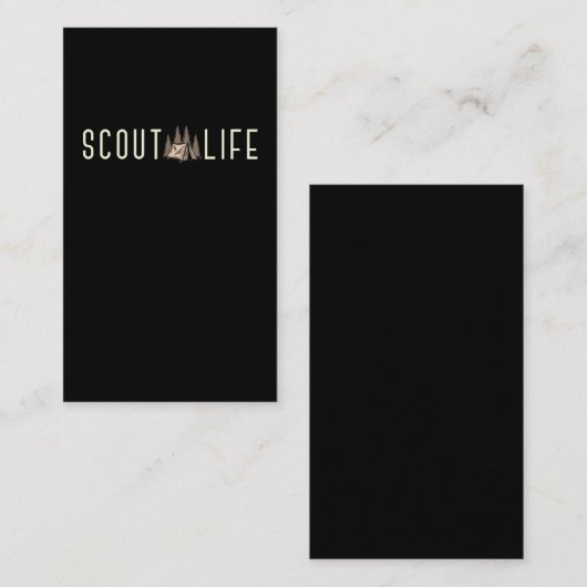Scout Forest Mountain Camper Adventure-Natuur Visitekaartje (Voorkant / Achterkant)