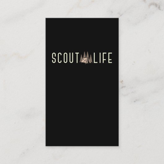 Scout Forest Mountain Camper Adventure-Natuur Visitekaartje (Voorkant)