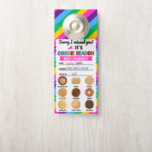Scout Gestreepte Cookies Door Hanger