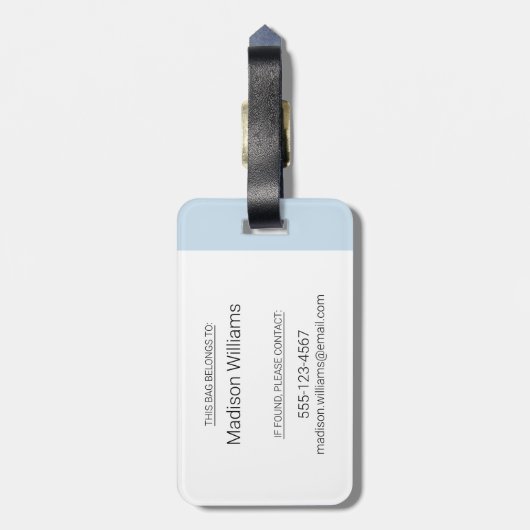 Scout & Gumboot Kinder Bagagelabel (Achterkant verticaal)