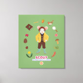 Scout & Gumboot Kinder Canvas Afdruk (Voorkant)