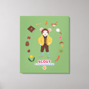 Scout & Gumboot Kinder Canvas Afdruk